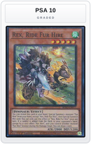 Graded - Rex, Ride Fur Hire — PSA 10 graded overlay