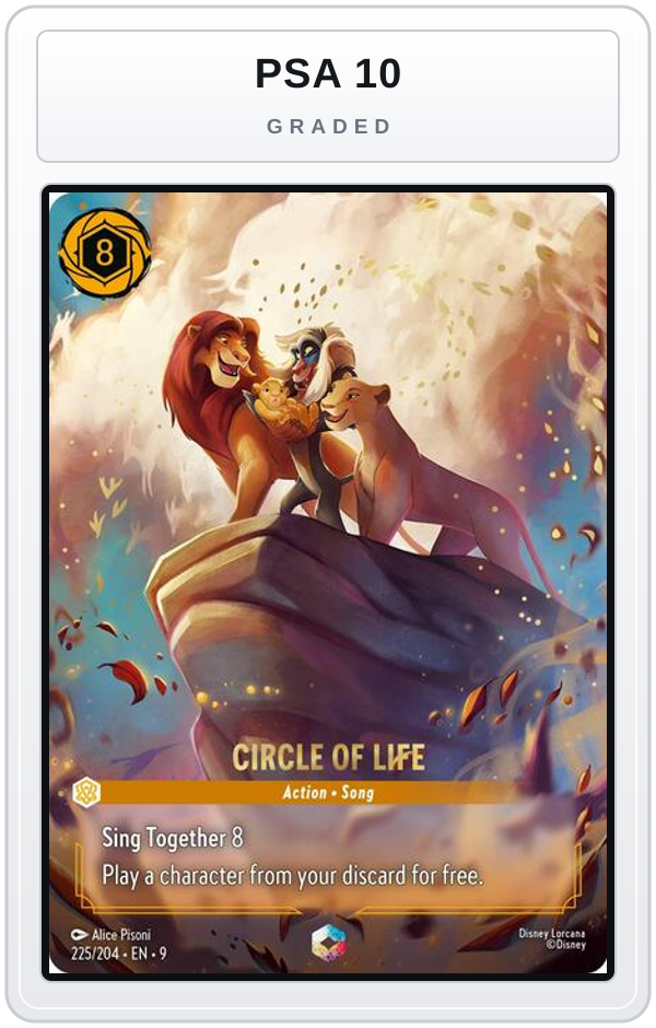 Graded - Circle of Life (Enchanted) — PSA 10 graded overlay