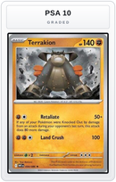 Graded - Terrakion — PSA 10 graded overlay