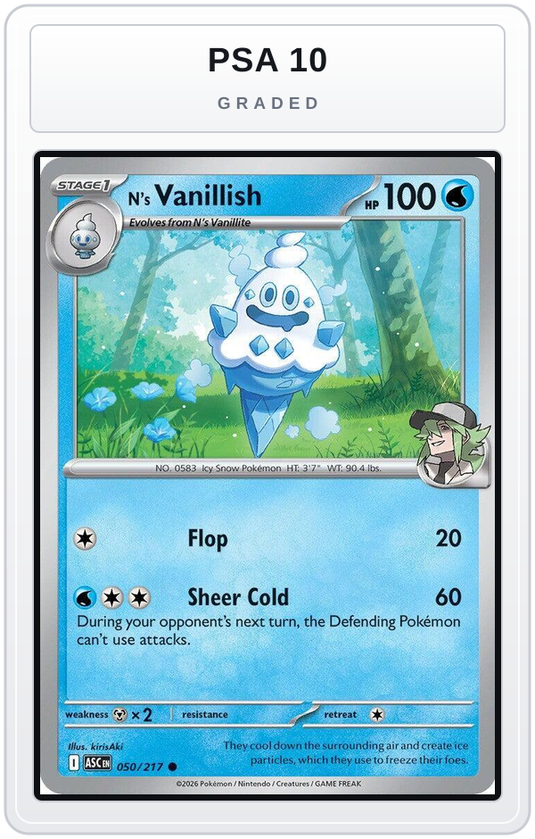 Graded - N's Vanillish — PSA 10 graded overlay