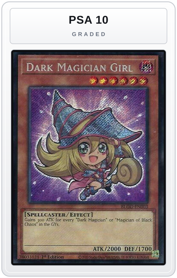Graded - Dark Magician Girl — PSA 10 graded overlay