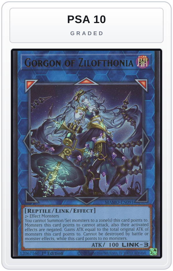 Graded - Gorgon of Zilofthonia — PSA 10 graded overlay