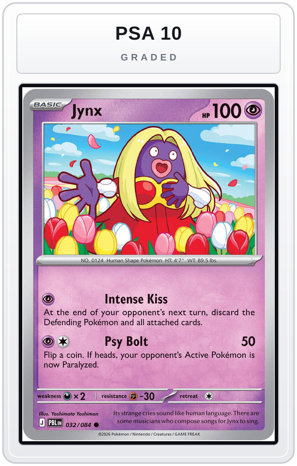 Graded - Jynx — PSA 10 graded overlay