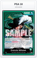 Graded - Dracule Mihawk - OP14-020 — PSA 10 graded overlay