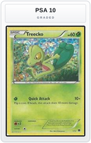 Graded - Treecko - 1/12 — PSA 10 graded overlay