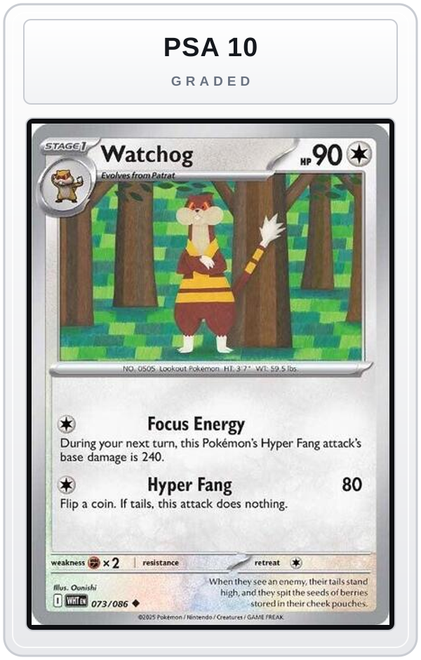 Graded - Watchog — PSA 10 graded overlay