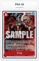Graded - Krieg (OP15-008) — PSA 10 graded overlay