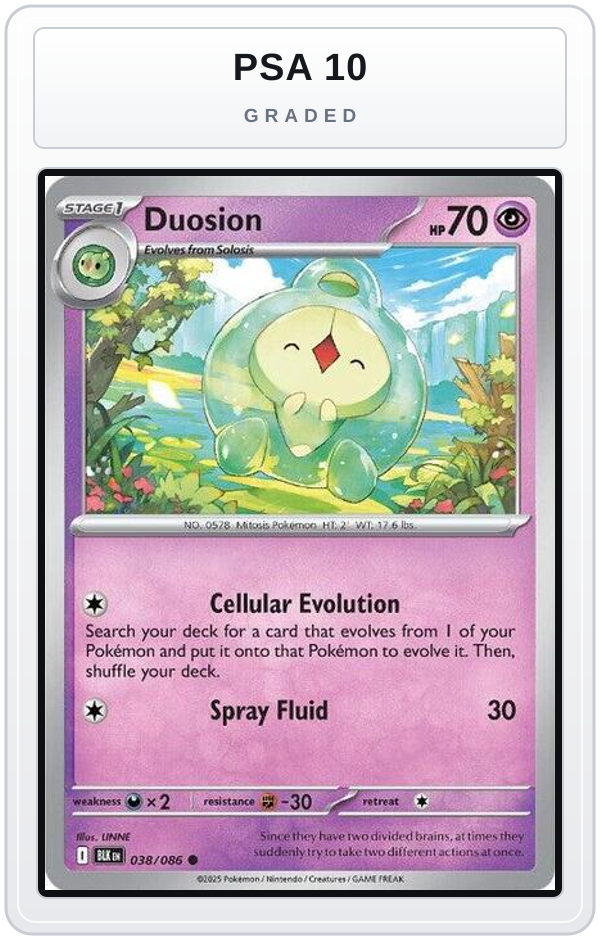 Graded - Duosion — PSA 10 graded overlay