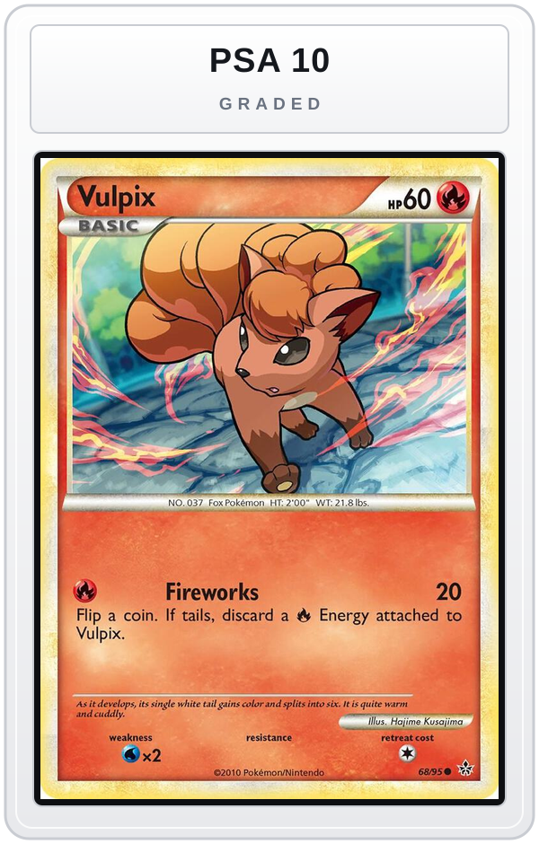 Graded - Vulpix — PSA 10 graded overlay