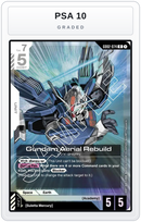 Graded - Gundam Aerial Rebuild — PSA 10 graded overlay