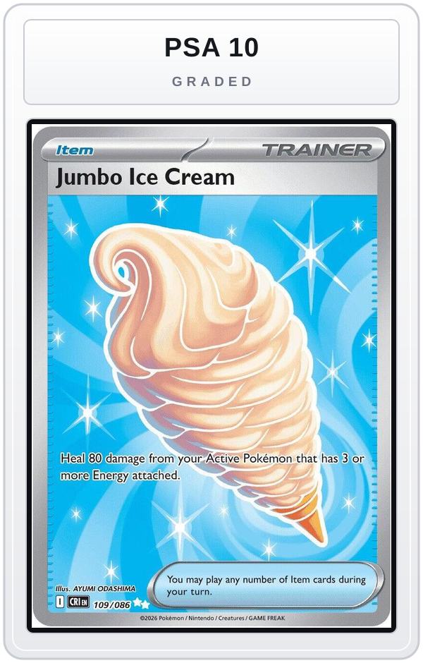 Graded - Jumbo Ice Cream — PSA 10 graded overlay