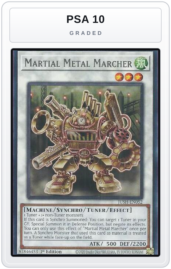 Graded - Martial Metal Marcher — PSA 10 graded overlay