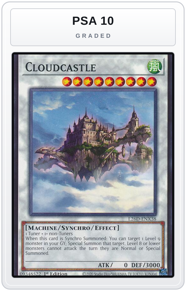 Graded - Cloudcastle — PSA 10 graded overlay