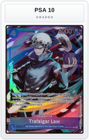Graded - Trafalgar Law (Seven Warlords of the Sea Binder Set) — PSA 10 graded overlay