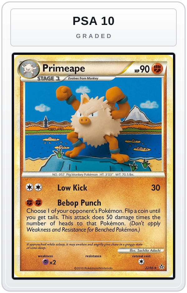 Graded - Primeape — PSA 10 graded overlay