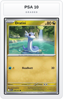 Graded - Dratini — PSA 10 graded overlay
