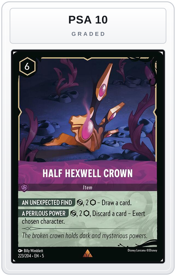 Graded - Half Hexwell Crown — PSA 10 graded overlay