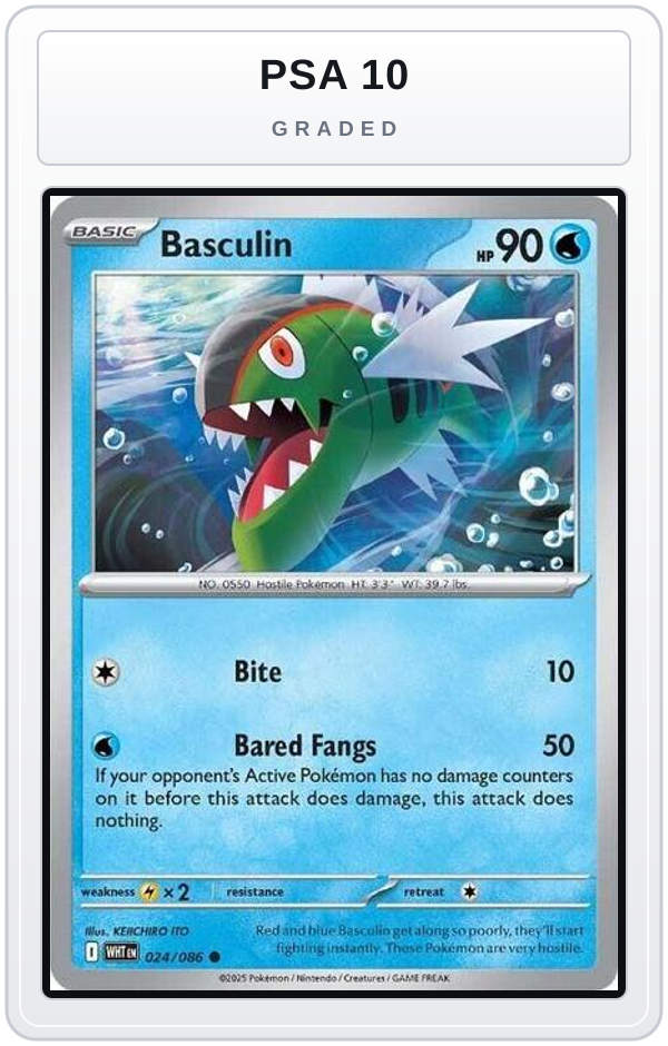 Graded - Basculin — PSA 10 graded overlay