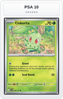 Graded - Chikorita — PSA 10 graded overlay