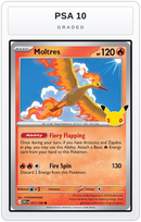 Graded - Moltres - 011/128 — PSA 10 graded overlay