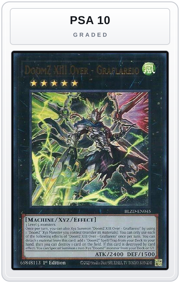 Graded - DoomZ XIII Over - Graflareio — PSA 10 graded overlay