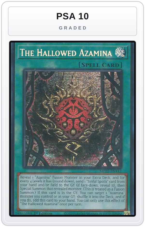 Graded - The Hallowed Azamina — PSA 10 graded overlay