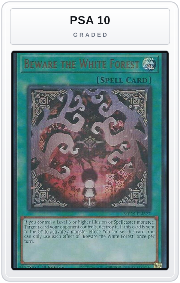 Graded - Beware the White Forest — PSA 10 graded overlay