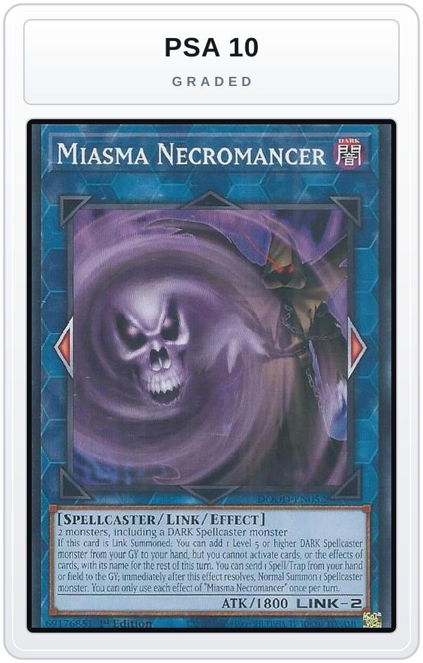 Graded - Miasma Necromancer — PSA 10 graded overlay