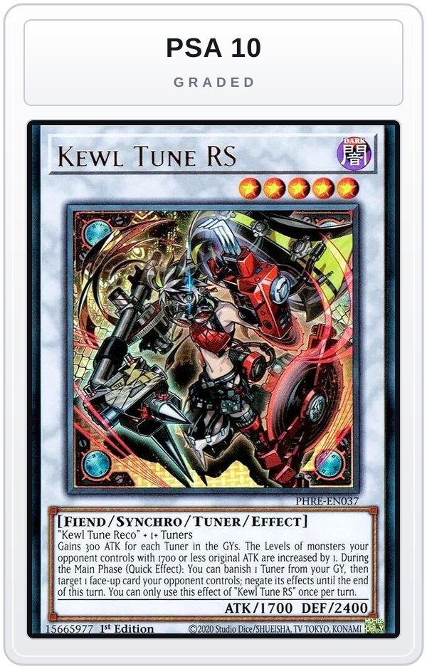 Graded - Kewl Tune RS — PSA 10 graded overlay