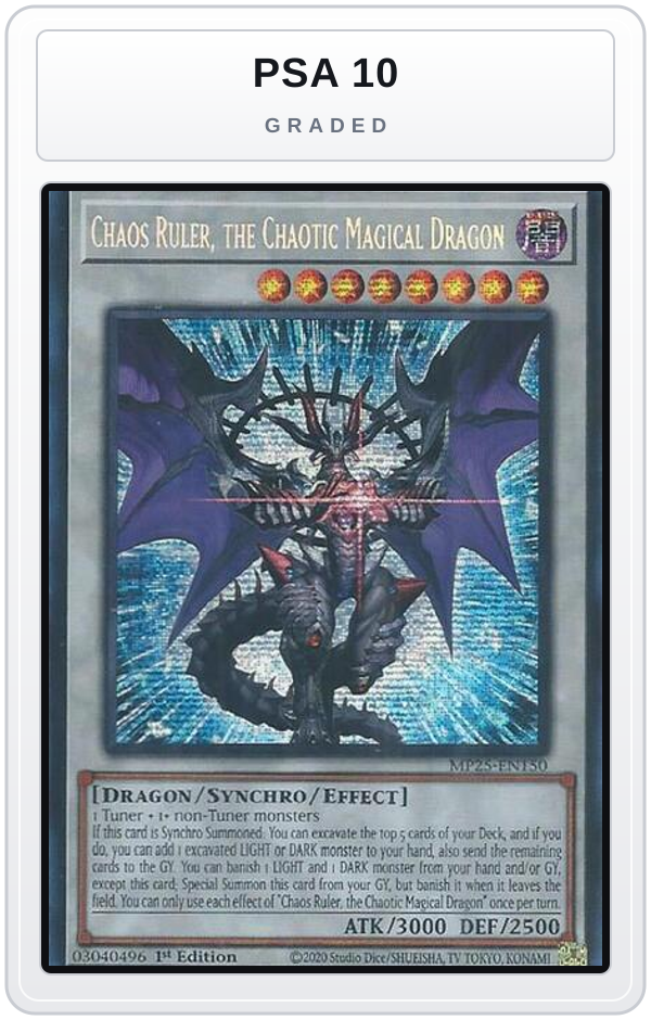 Graded - Chaos Ruler, the Chaotic Magical Dragon — PSA 10 graded overlay
