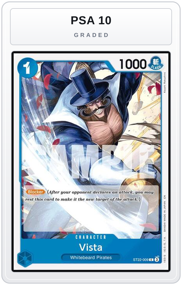 Graded - Vista — PSA 10 graded overlay