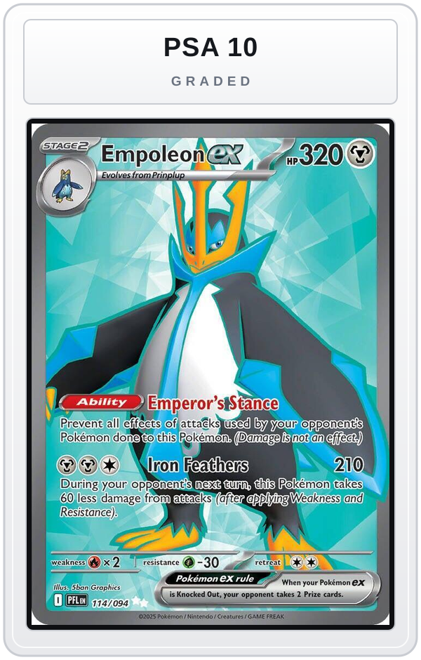 Graded - Empoleon ex - 114/094 — PSA 10 graded overlay
