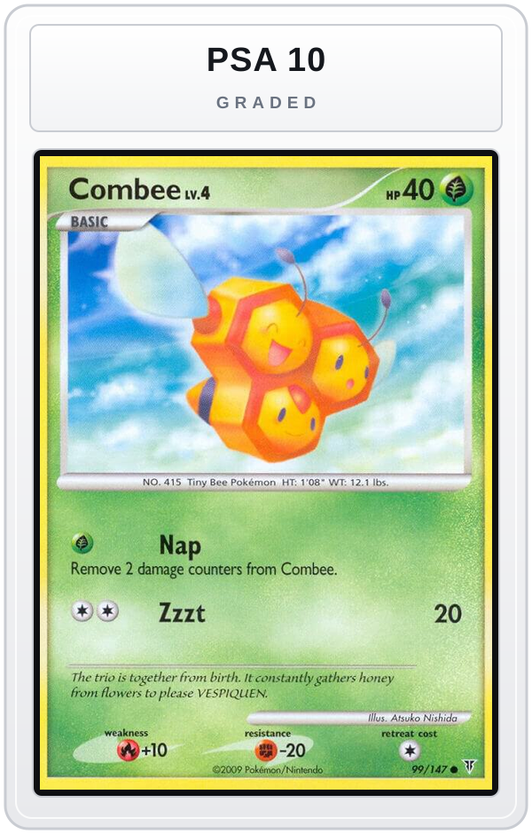 Graded - Combee — PSA 10 graded overlay
