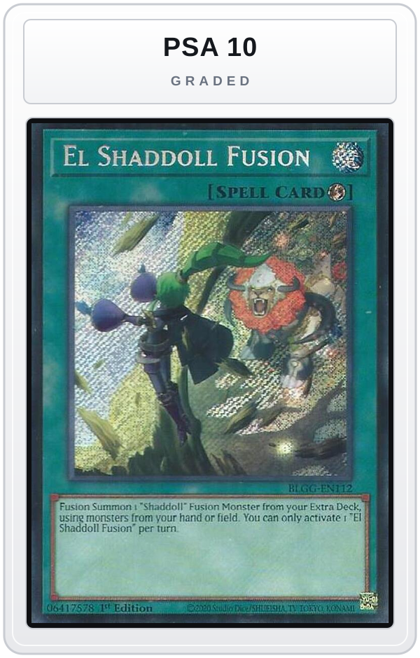 Graded - El Shaddoll Fusion — PSA 10 graded overlay