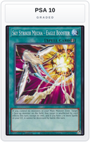 Graded - Sky Striker Mecha - Eagle Booster — PSA 10 graded overlay