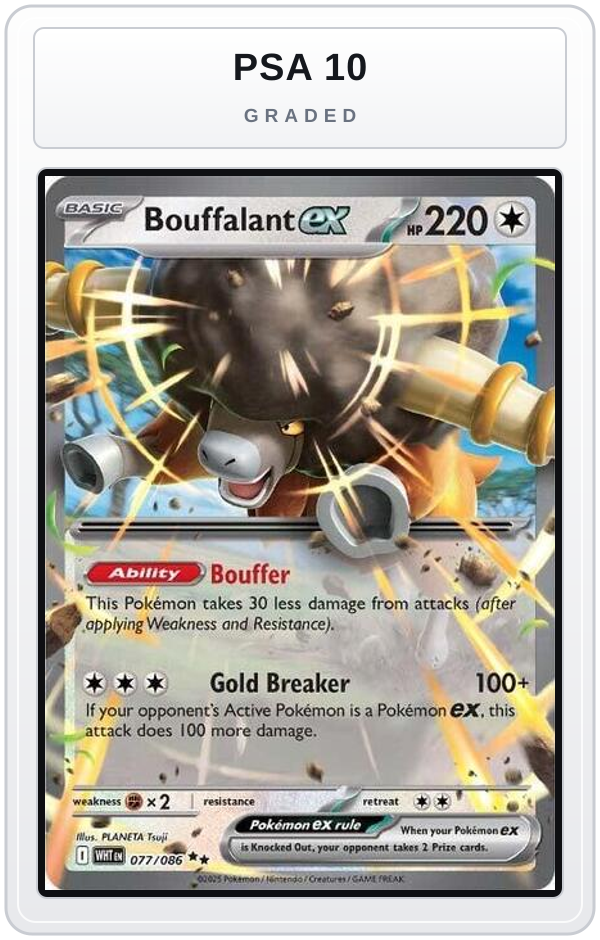 Graded - Bouffalant ex — PSA 10 graded overlay