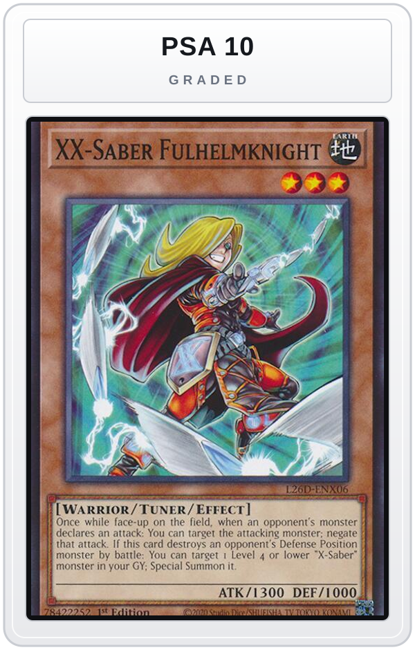 Graded - XX-Saber Fulhelmknight — PSA 10 graded overlay
