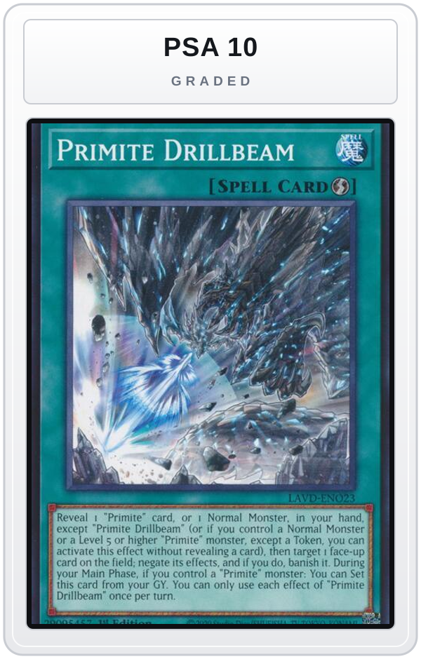 Graded - Primite Drillbeam — PSA 10 graded overlay