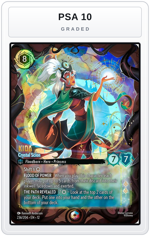 Graded - Kida - Crystal Scion (Enchanted) — PSA 10 graded overlay