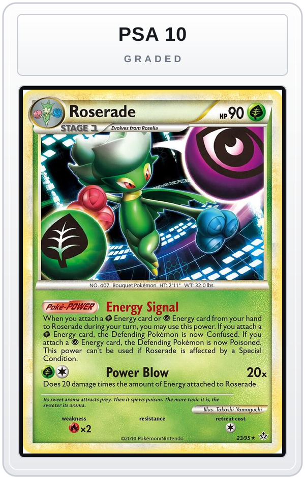 Graded - Roserade — PSA 10 graded overlay