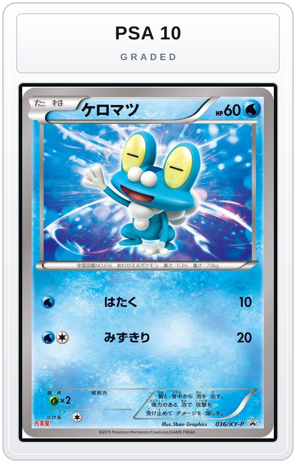 Graded - Froakie - 036/XY-P — PSA 10 graded overlay