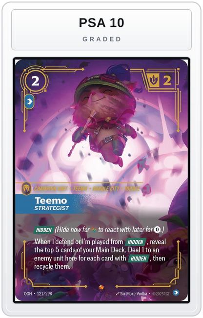 Graded - Teemo - Strategist — PSA 10 graded overlay