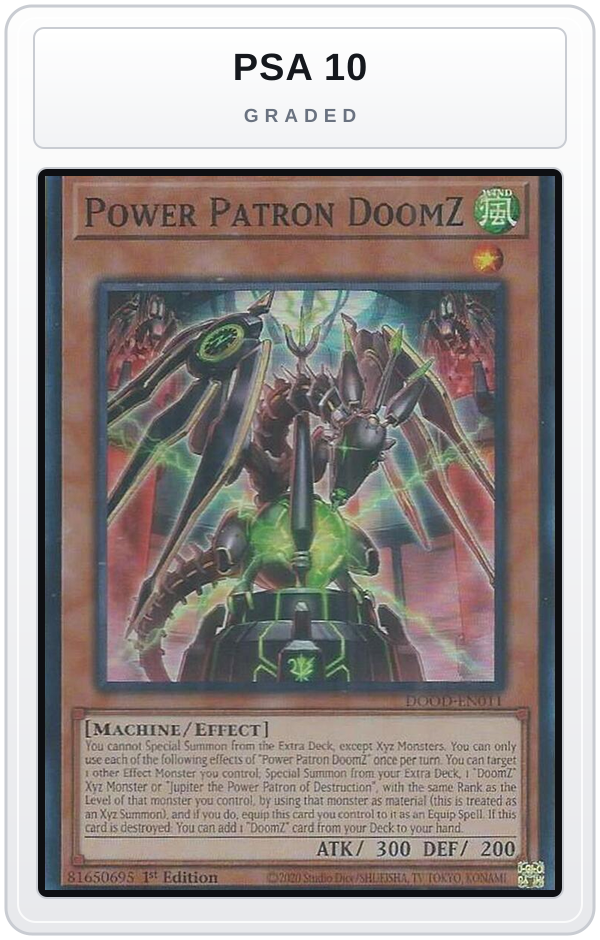 Graded - Power Patron DoomZ — PSA 10 graded overlay