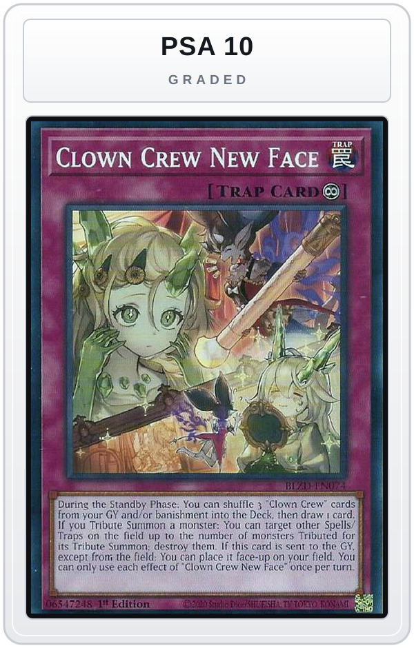 Graded - Clown Crew New Face — PSA 10 graded overlay