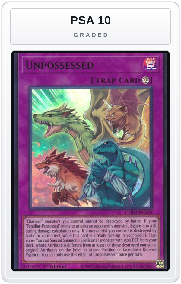 Graded - Unpossessed — PSA 10 graded overlay
