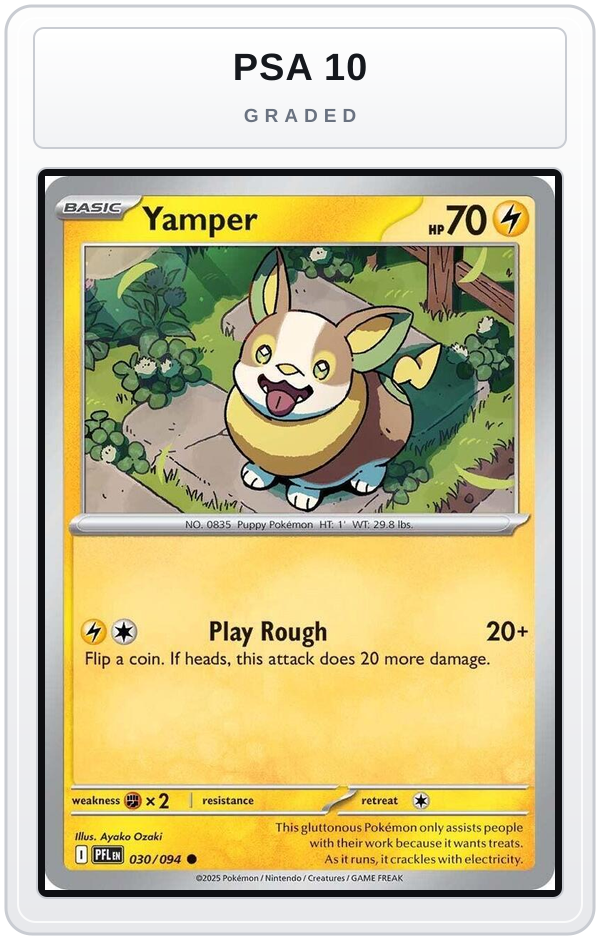 Graded - Yamper - 030/094 — PSA 10 graded overlay