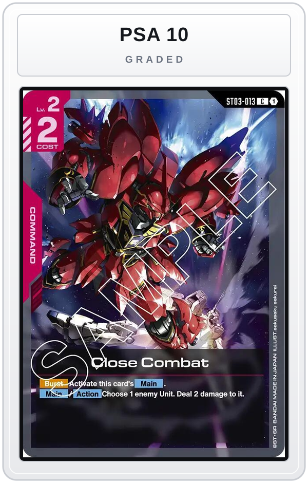 Graded - Close Combat — PSA 10 graded overlay