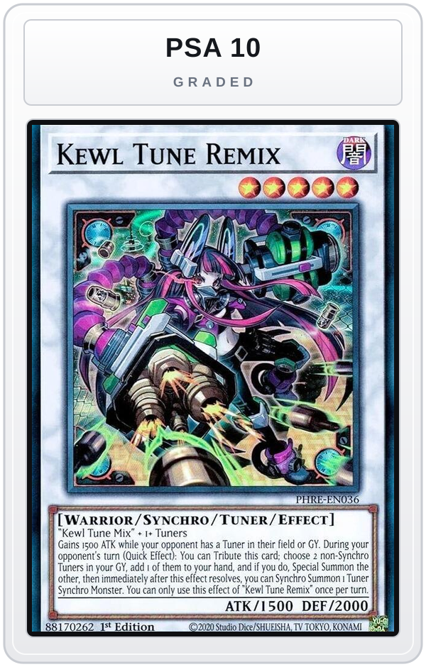 Graded - Kewl Tune Remix — PSA 10 graded overlay
