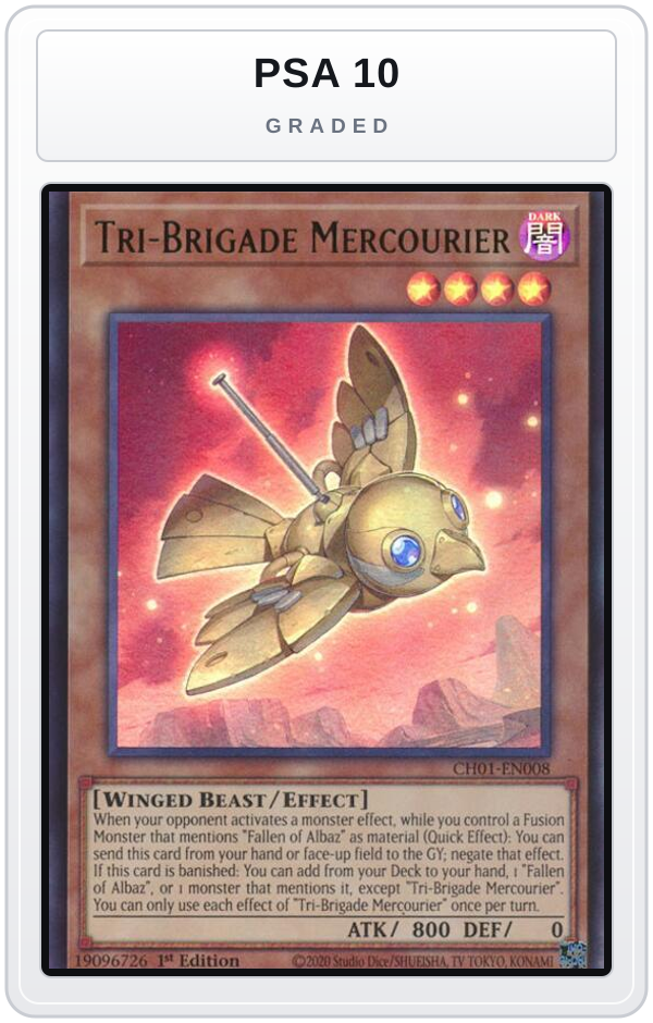 Graded - Tri-Brigade Mercourier — PSA 10 graded overlay