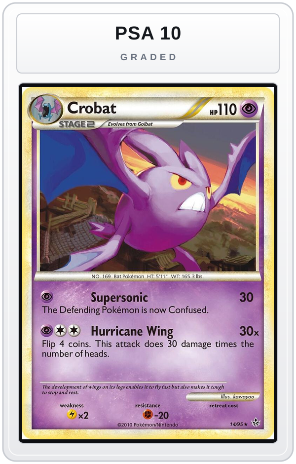 Graded - Crobat — PSA 10 graded overlay